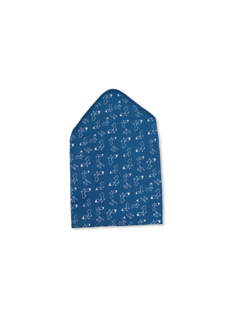 بطانية أطفال قطنية – بنقشة ثعلب وقنفذ - Image 2